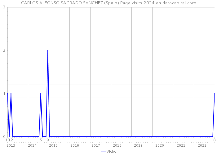 CARLOS ALFONSO SAGRADO SANCHEZ (Spain) Page visits 2024 