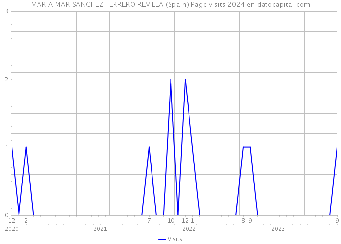 MARIA MAR SANCHEZ FERRERO REVILLA (Spain) Page visits 2024 