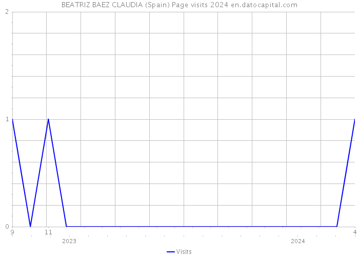 BEATRIZ BAEZ CLAUDIA (Spain) Page visits 2024 