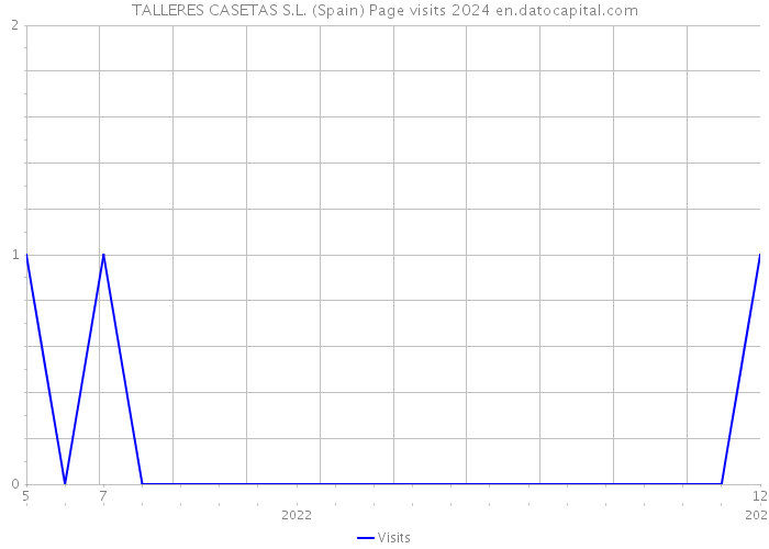 TALLERES CASETAS S.L. (Spain) Page visits 2024 