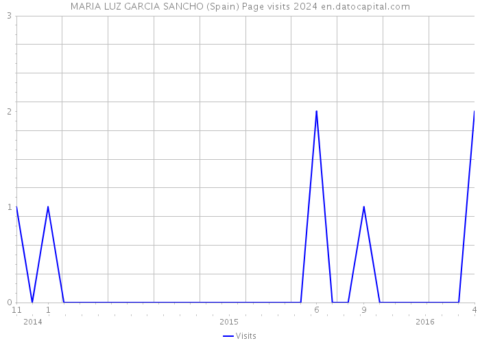 MARIA LUZ GARCIA SANCHO (Spain) Page visits 2024 