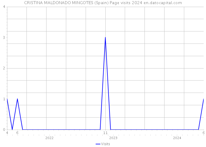 CRISTINA MALDONADO MINGOTES (Spain) Page visits 2024 