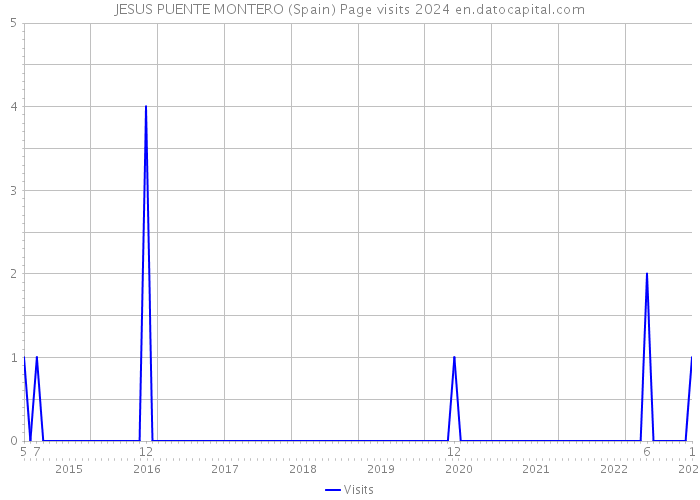 JESUS PUENTE MONTERO (Spain) Page visits 2024 