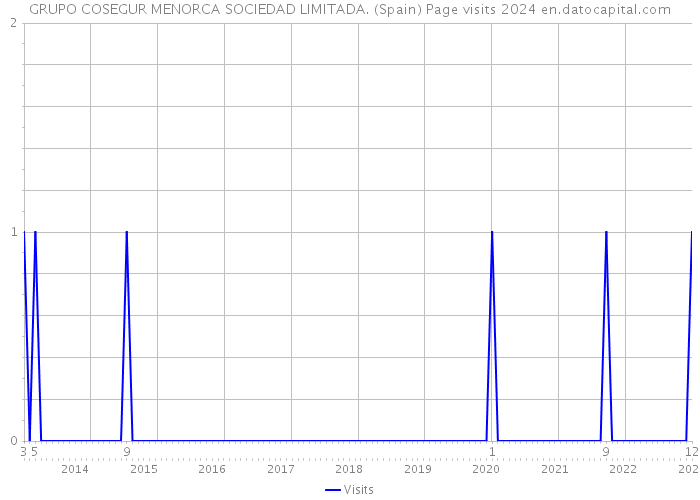 GRUPO COSEGUR MENORCA SOCIEDAD LIMITADA. (Spain) Page visits 2024 