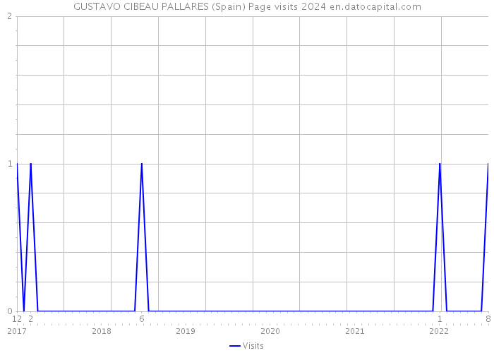 GUSTAVO CIBEAU PALLARES (Spain) Page visits 2024 