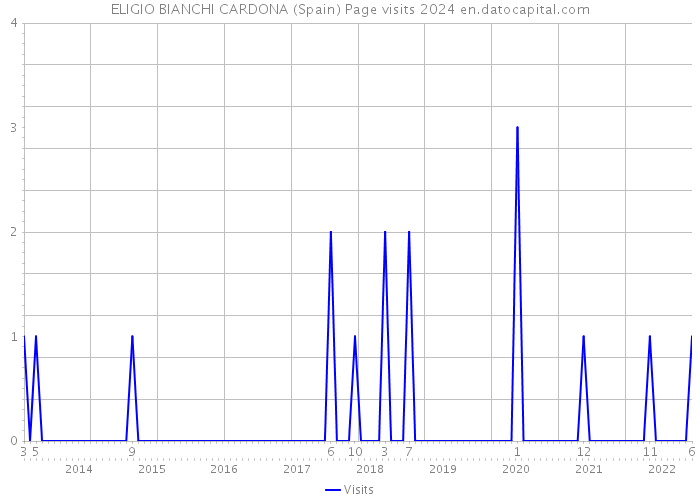 ELIGIO BIANCHI CARDONA (Spain) Page visits 2024 