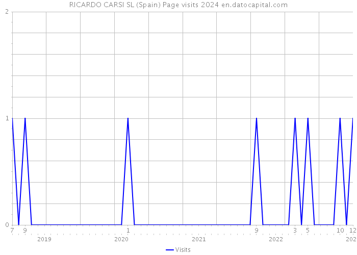 RICARDO CARSI SL (Spain) Page visits 2024 
