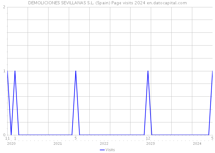 DEMOLICIONES SEVILLANAS S.L. (Spain) Page visits 2024 