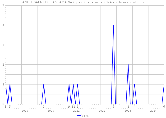 ANGEL SAENZ DE SANTAMARIA (Spain) Page visits 2024 