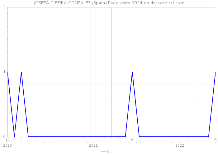 JOSEFA CIBEIRA GONZALEZ (Spain) Page visits 2024 