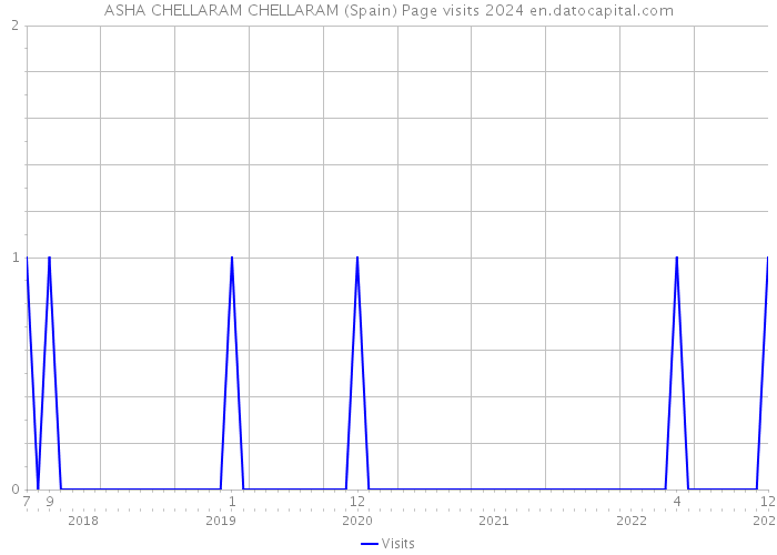 ASHA CHELLARAM CHELLARAM (Spain) Page visits 2024 