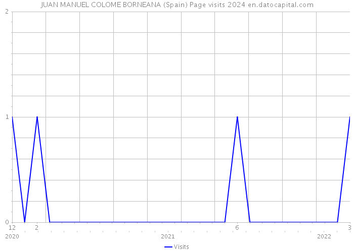 JUAN MANUEL COLOME BORNEANA (Spain) Page visits 2024 