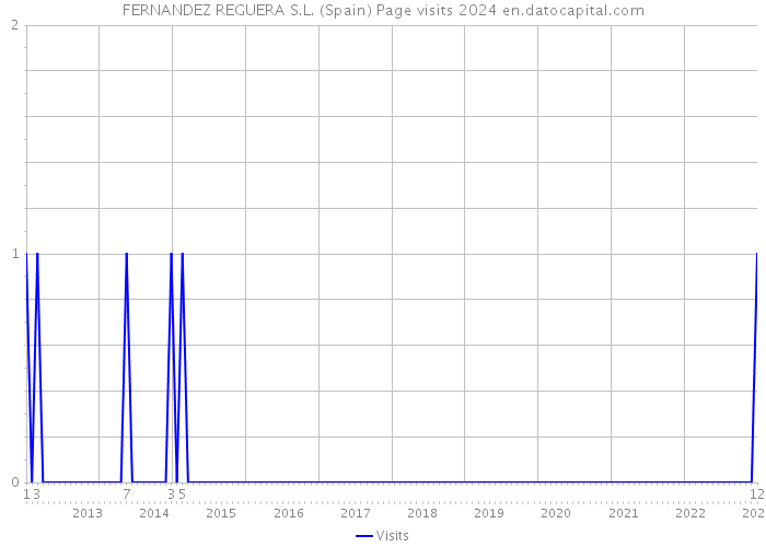FERNANDEZ REGUERA S.L. (Spain) Page visits 2024 