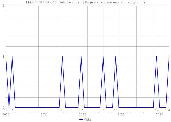 MAXIMINO CARPIO GARCIA (Spain) Page visits 2024 