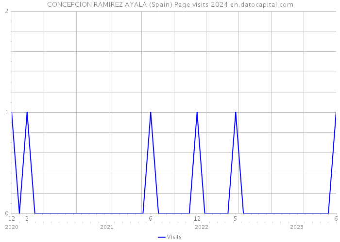 CONCEPCION RAMIREZ AYALA (Spain) Page visits 2024 