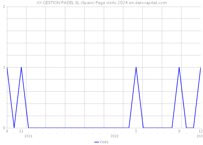 XX GESTION PADEL SL (Spain) Page visits 2024 