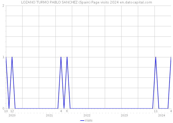 LOZANO TURMO PABLO SANCHEZ (Spain) Page visits 2024 