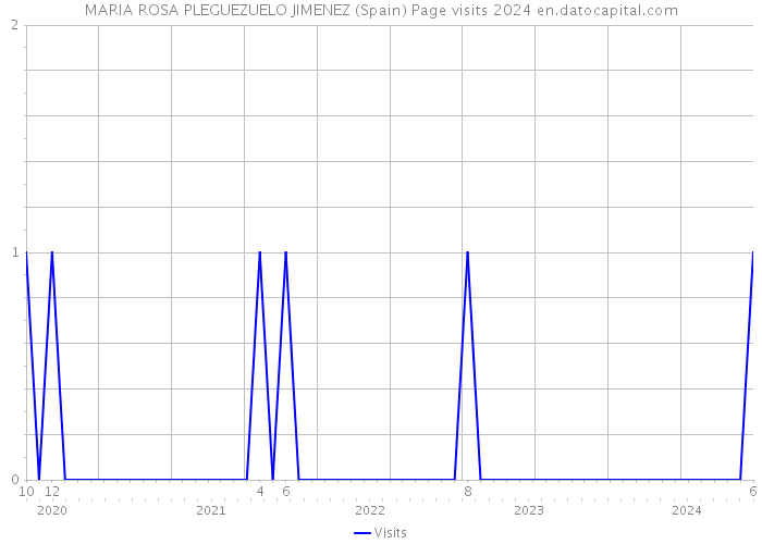 MARIA ROSA PLEGUEZUELO JIMENEZ (Spain) Page visits 2024 