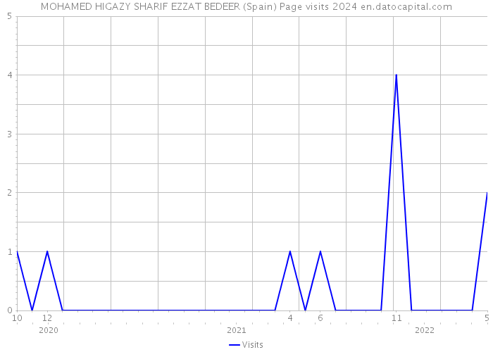 MOHAMED HIGAZY SHARIF EZZAT BEDEER (Spain) Page visits 2024 