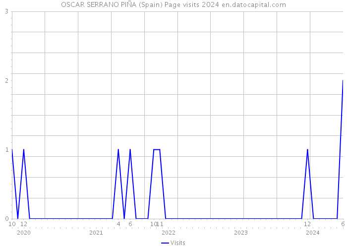 OSCAR SERRANO PIÑA (Spain) Page visits 2024 