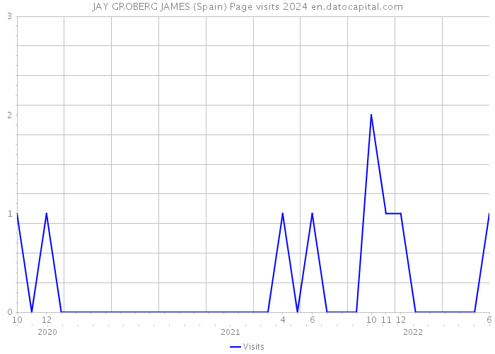 JAY GROBERG JAMES (Spain) Page visits 2024 