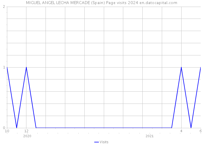 MIGUEL ANGEL LECHA MERCADE (Spain) Page visits 2024 