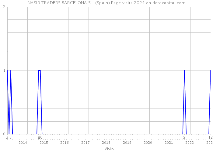 NASIR TRADERS BARCELONA SL. (Spain) Page visits 2024 