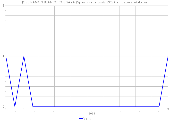 JOSE RAMON BLANCO COSGAYA (Spain) Page visits 2024 