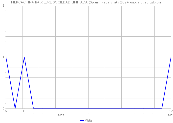 MERCACHINA BAIX EBRE SOCIEDAD LIMITADA (Spain) Page visits 2024 