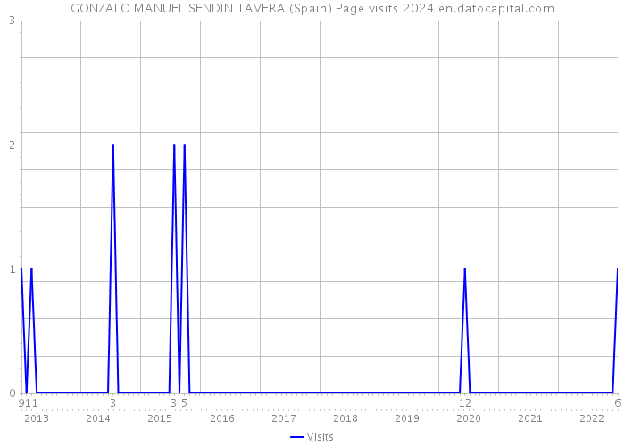 GONZALO MANUEL SENDIN TAVERA (Spain) Page visits 2024 