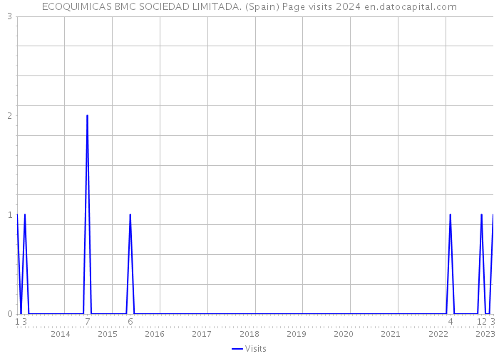 ECOQUIMICAS BMC SOCIEDAD LIMITADA. (Spain) Page visits 2024 
