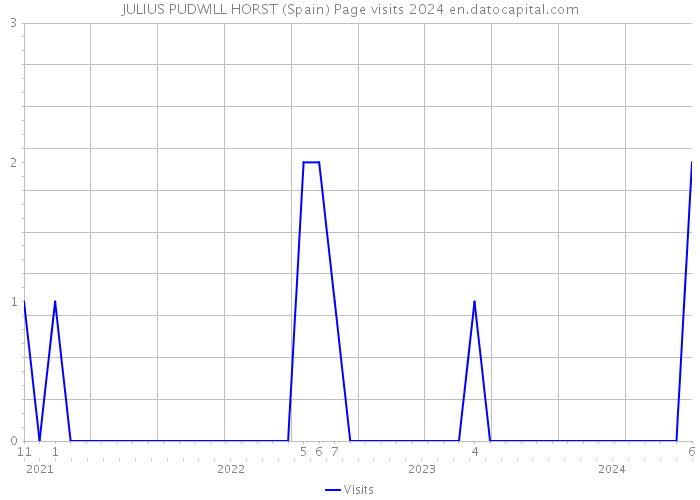 JULIUS PUDWILL HORST (Spain) Page visits 2024 