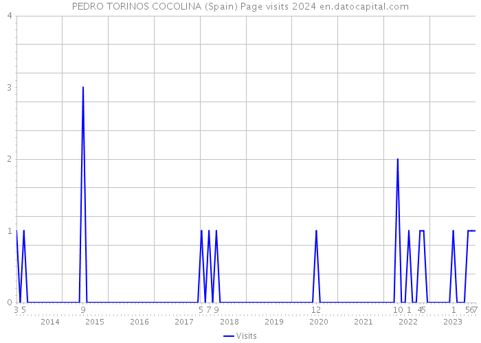 PEDRO TORINOS COCOLINA (Spain) Page visits 2024 