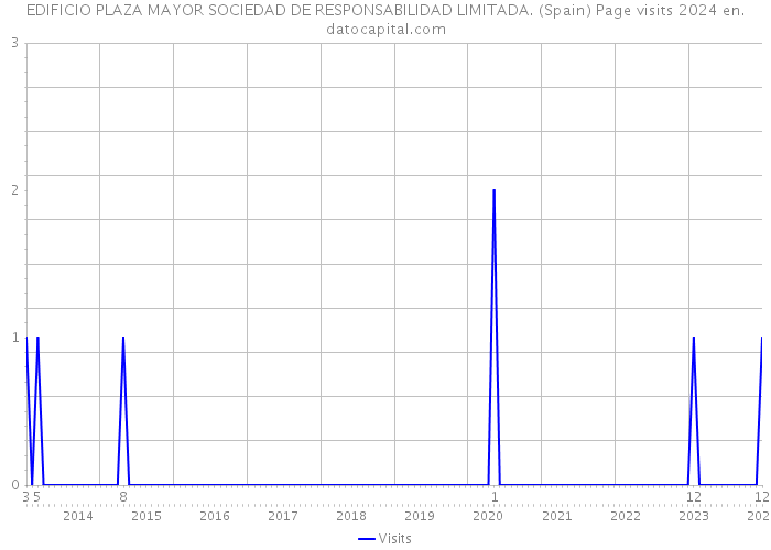 EDIFICIO PLAZA MAYOR SOCIEDAD DE RESPONSABILIDAD LIMITADA. (Spain) Page visits 2024 