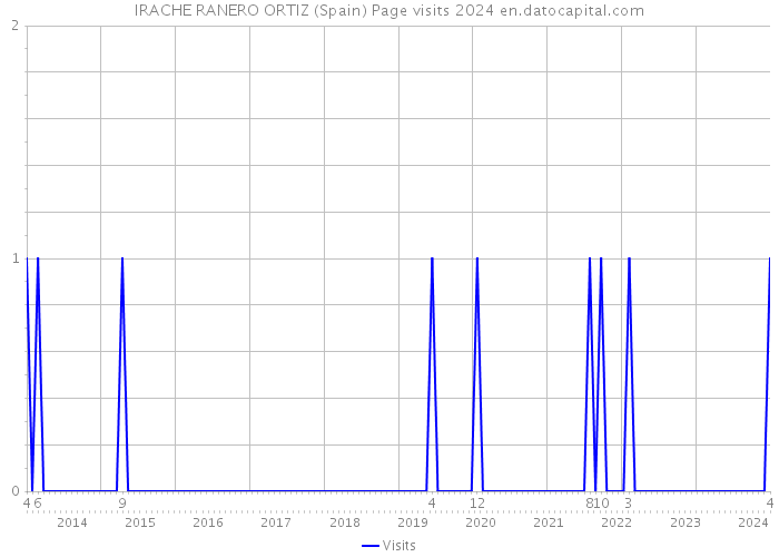IRACHE RANERO ORTIZ (Spain) Page visits 2024 
