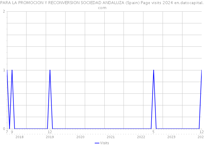 PARA LA PROMOCION Y RECONVERSION SOCIEDAD ANDALUZA (Spain) Page visits 2024 