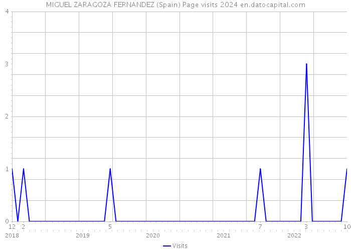 MIGUEL ZARAGOZA FERNANDEZ (Spain) Page visits 2024 