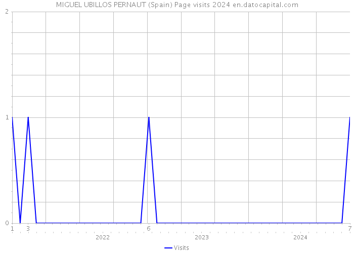 MIGUEL UBILLOS PERNAUT (Spain) Page visits 2024 