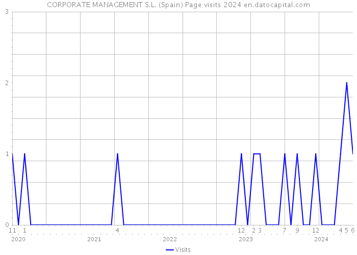CORPORATE MANAGEMENT S.L. (Spain) Page visits 2024 