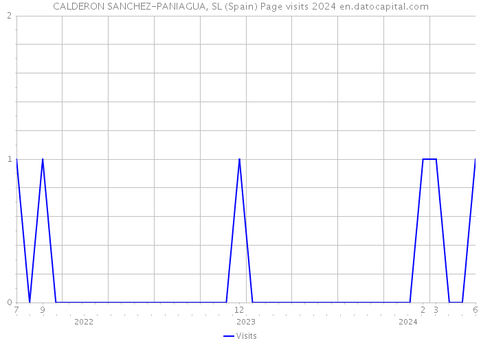 CALDERON SANCHEZ-PANIAGUA, SL (Spain) Page visits 2024 