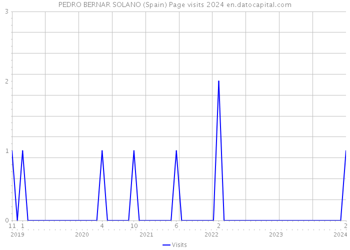 PEDRO BERNAR SOLANO (Spain) Page visits 2024 