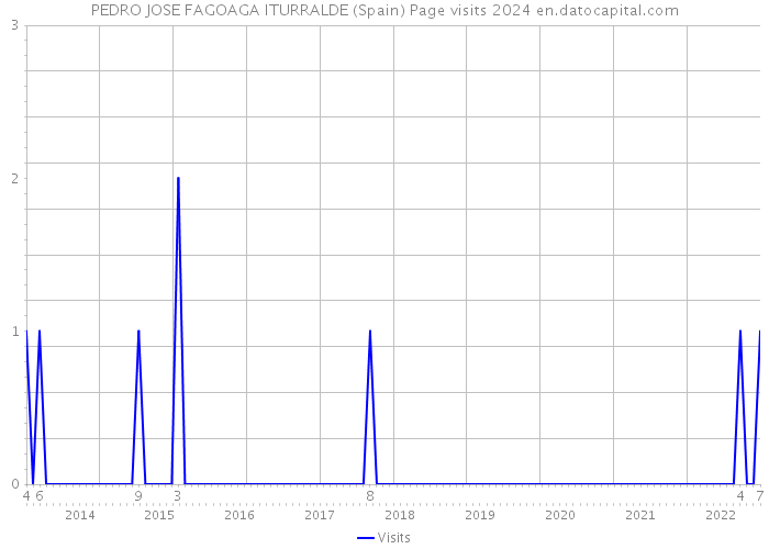 PEDRO JOSE FAGOAGA ITURRALDE (Spain) Page visits 2024 