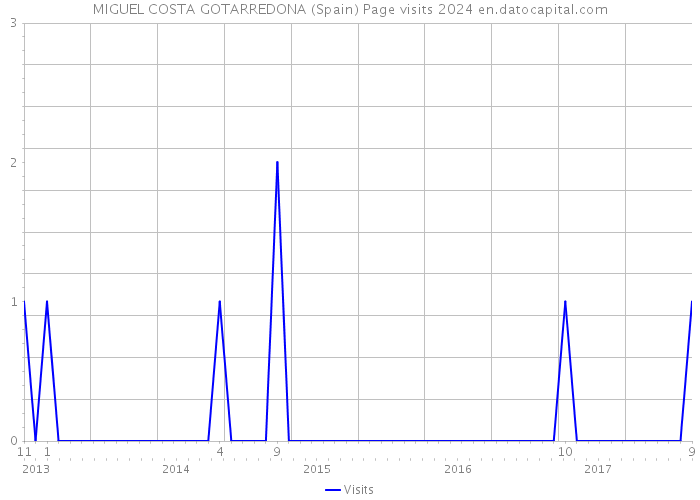 MIGUEL COSTA GOTARREDONA (Spain) Page visits 2024 