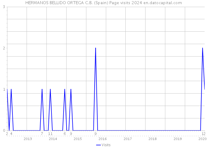 HERMANOS BELLIDO ORTEGA C.B. (Spain) Page visits 2024 
