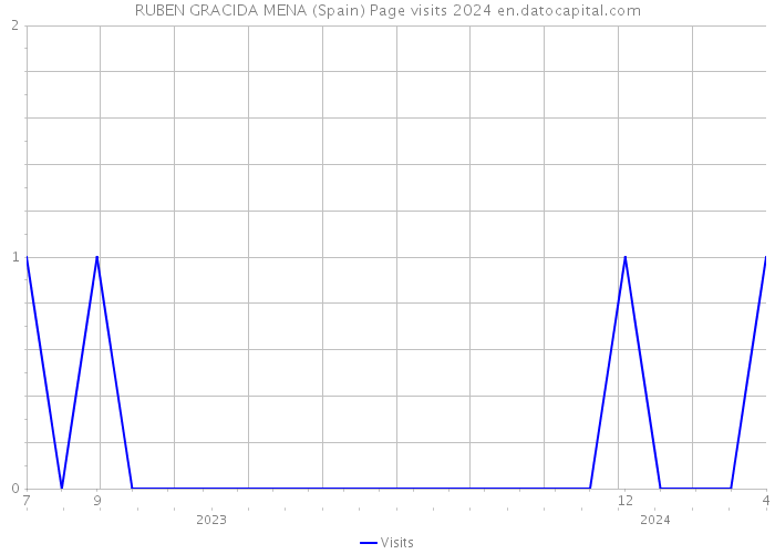 RUBEN GRACIDA MENA (Spain) Page visits 2024 