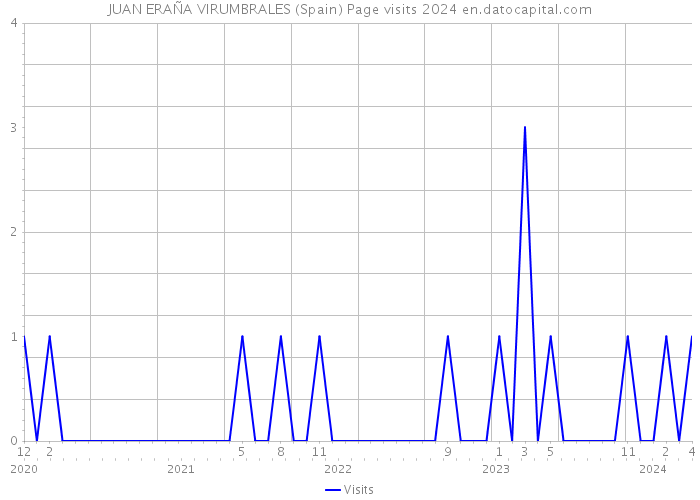 JUAN ERAÑA VIRUMBRALES (Spain) Page visits 2024 