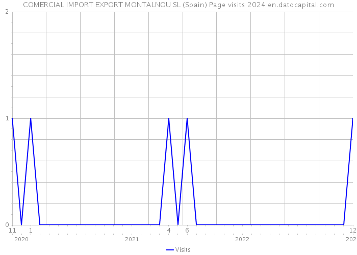 COMERCIAL IMPORT EXPORT MONTALNOU SL (Spain) Page visits 2024 
