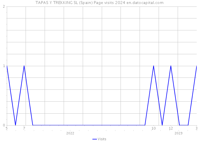 TAPAS Y TREKKING SL (Spain) Page visits 2024 