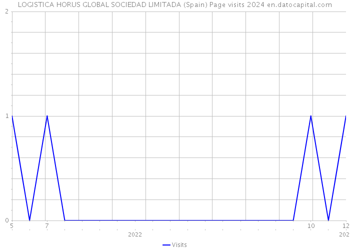 LOGISTICA HORUS GLOBAL SOCIEDAD LIMITADA (Spain) Page visits 2024 