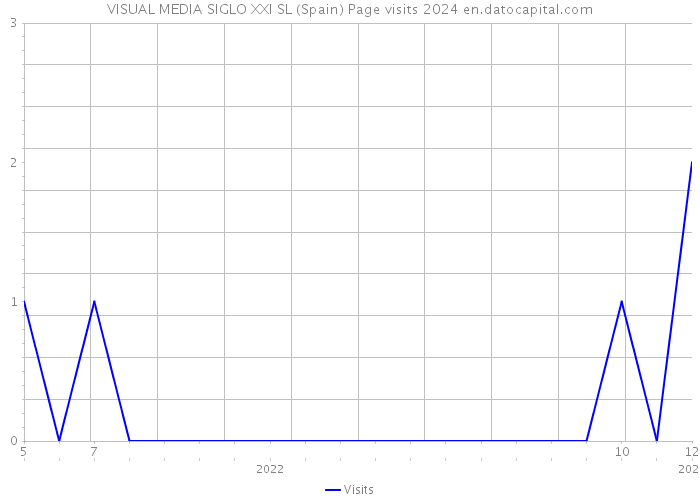 VISUAL MEDIA SIGLO XXI SL (Spain) Page visits 2024 